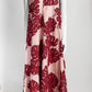 La DoubleJ Pink Monstera-print Sleeveless Dress S