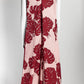 La DoubleJ Pink Monstera-print Sleeveless Dress S