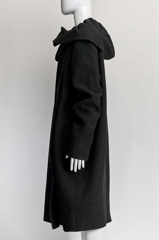 Lanvin Black Wool Coat IT 40