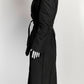 Lanvin Black Long Trench Coat 40