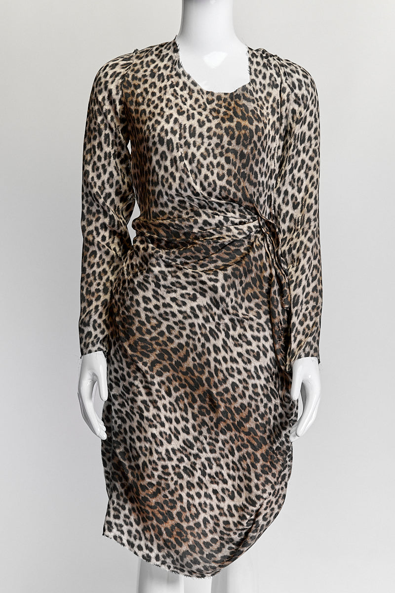 Lanvin Leopard Print Dress IT 40