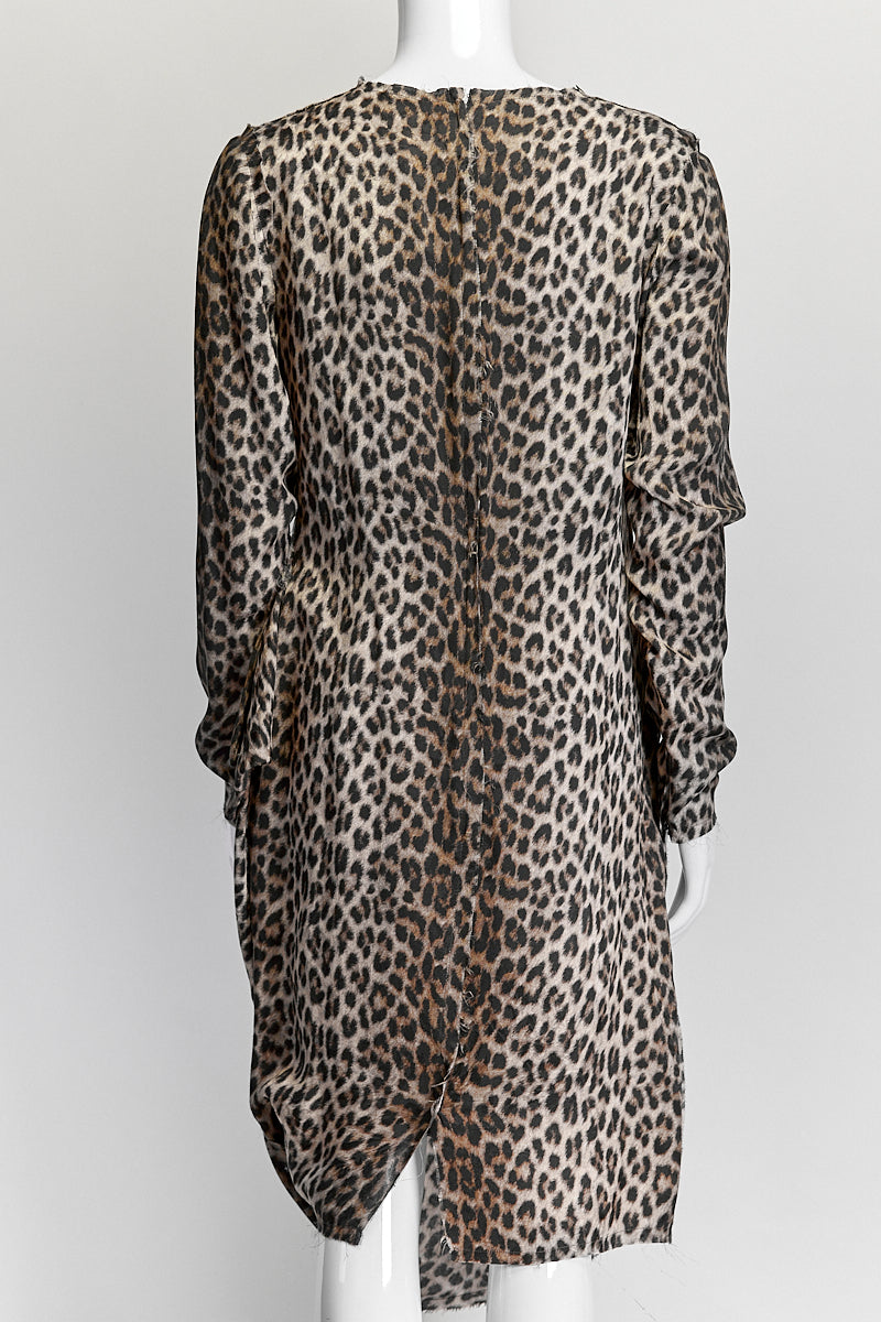 Lanvin Leopard Print Dress IT 40