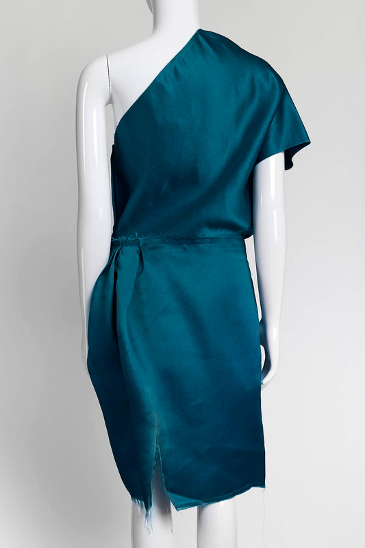Lanvin Silk Turquoise Dress 40