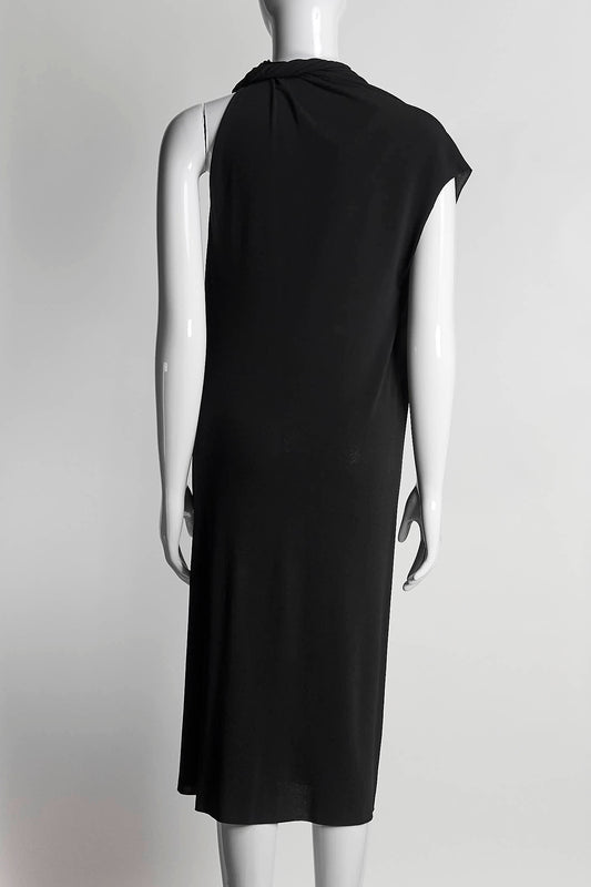 Lanvin black sleeveless dress 36