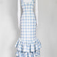 Leal Daccarett La Palma Dress in Blue Gingham US 6