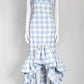 Leal Daccarett La Palma Dress in Blue Gingham US 6