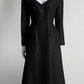 Lela Rose Black Metallic Tweed Coat 6