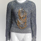 Loewe Chain Detail Blue Sweater XS