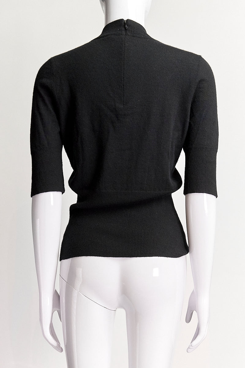 Louis Vuitton Black Cashmere Sweater L