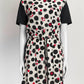 Louis Vuitton Black Draw String Dress with Monogram/Polka Dot M