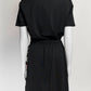 Louis Vuitton Black Draw String Dress with Monogram/Polka Dot M