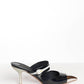 Louis Vuitton Black Mule with Silver Toe 38.5