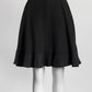 Louis Vuitton Black Silk Ruffle Skirt 38