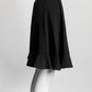 Louis Vuitton Black Silk Ruffle Skirt 38