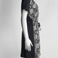 Louis Vuitton Navy Silk Printed Dress 36