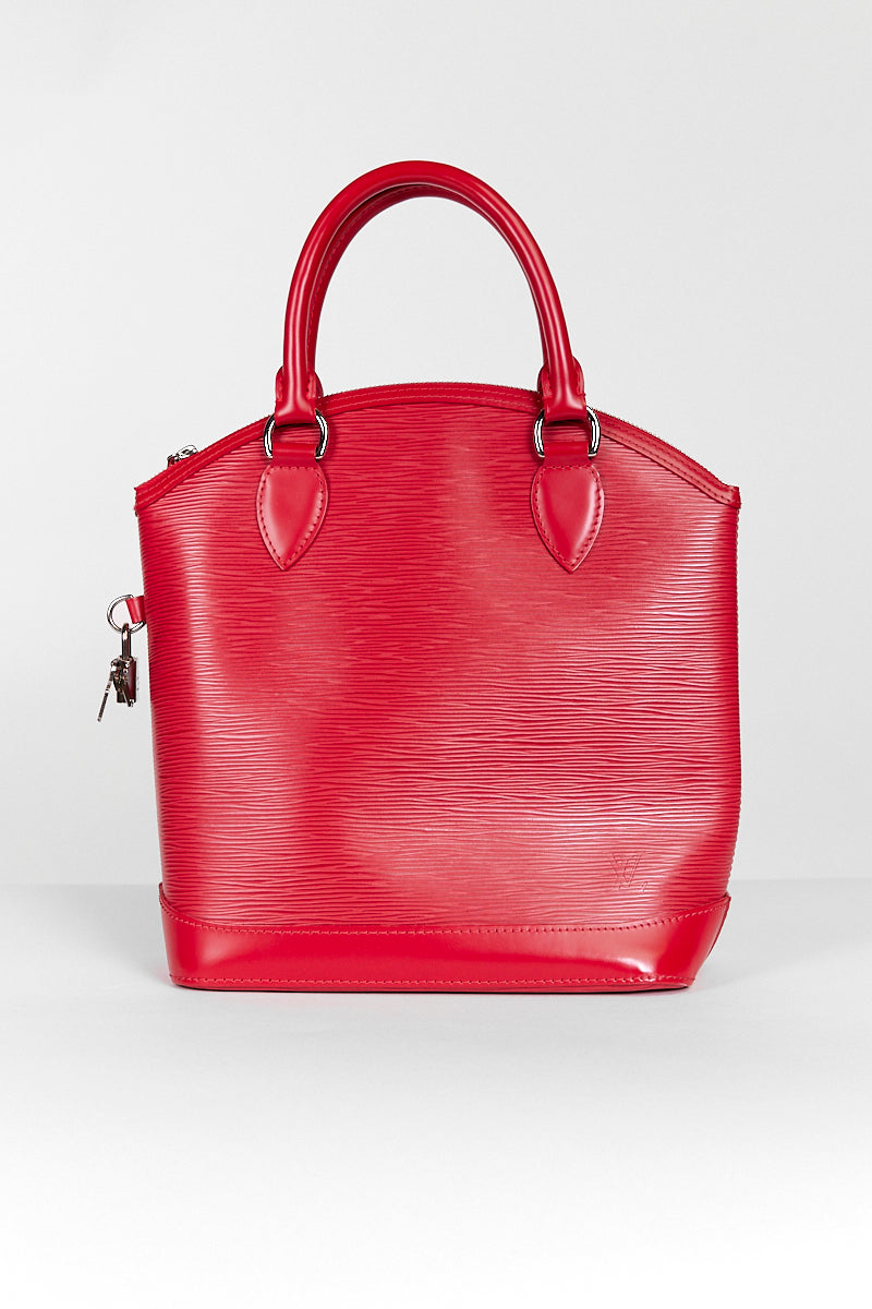 Louis Vuitton Red Epi Leather Lockit Bag