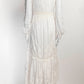 Love Shack Fancy White Eyelet Long Dress 0