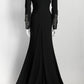 Lucian Matis Black Evening Gown Beaded Detail 4