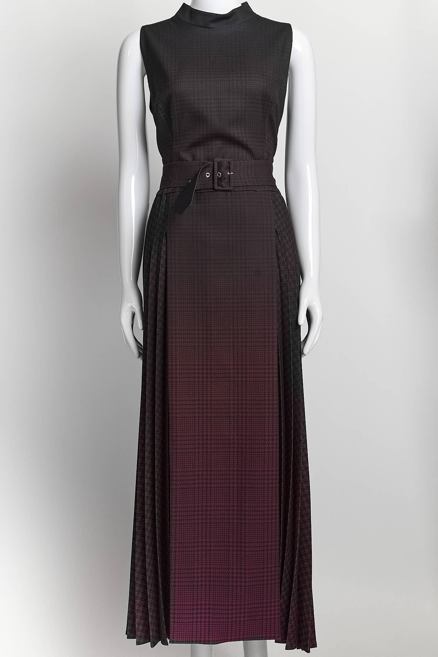 MARY KATRANTZOU
Julia Belted Pleated Houndstooth Twill Midi Dress 14
