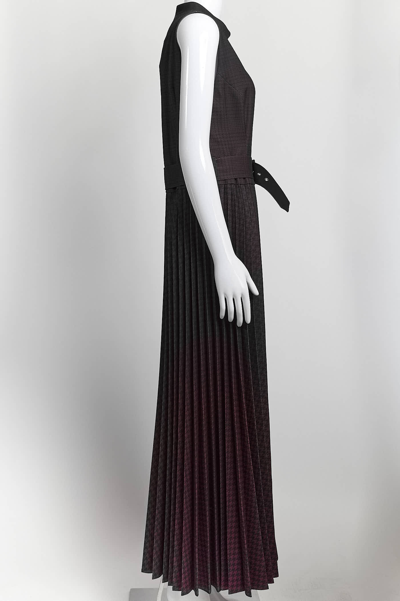 MARY KATRANTZOU
Julia Belted Pleated Houndstooth Twill Midi Dress 14