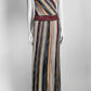 MISSONI One-shoulder Striped Metallic Crochet-knit Maxi Dress 46