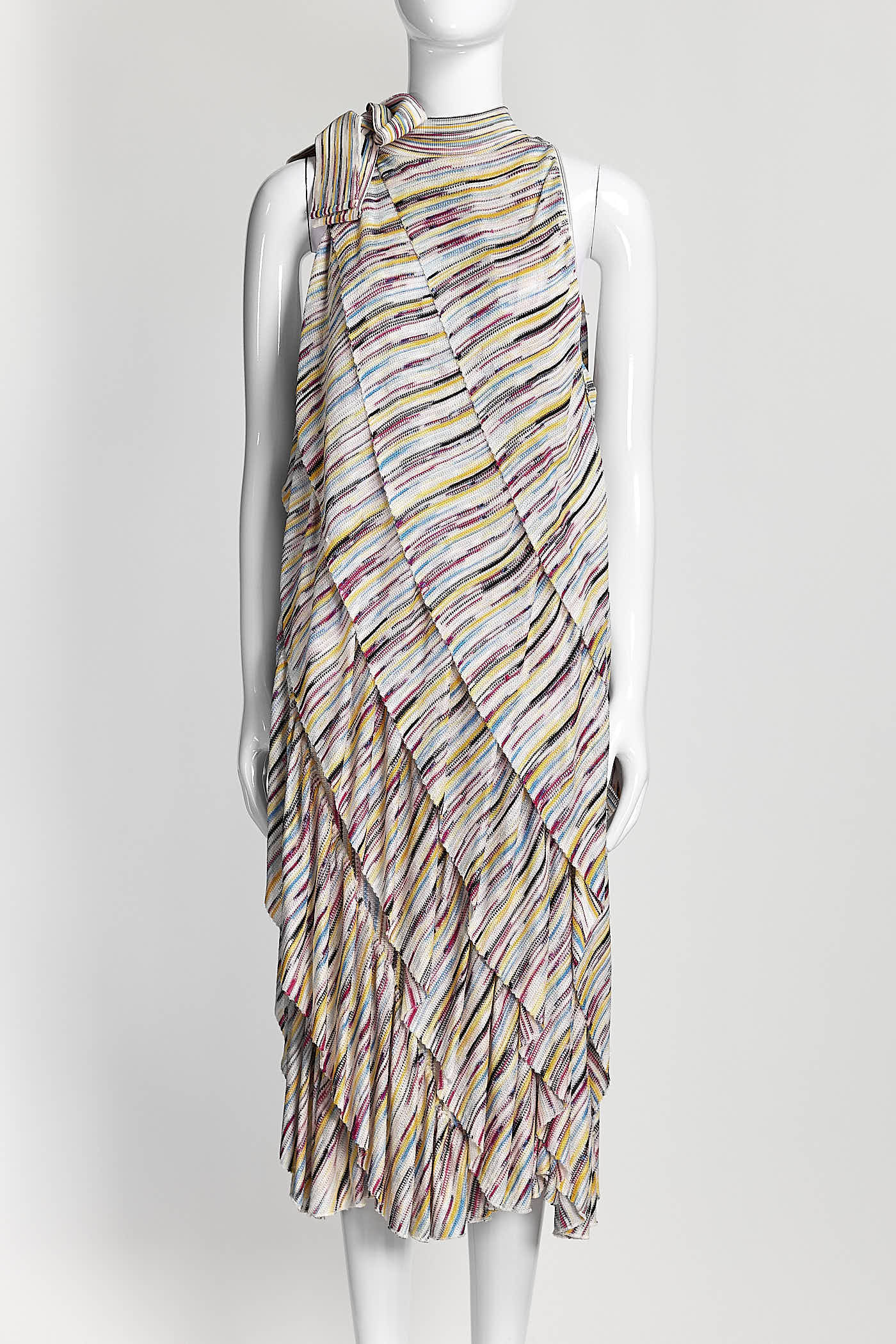 MISSONI Ruffled Space-Dyed Crochet-Knit Mini Dress 48