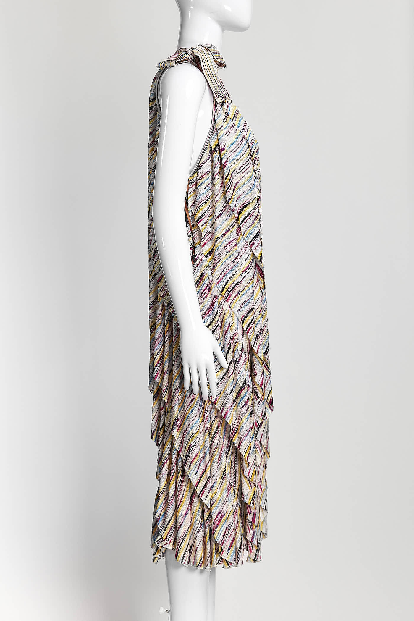 MISSONI Ruffled Space-Dyed Crochet-Knit Mini Dress 48