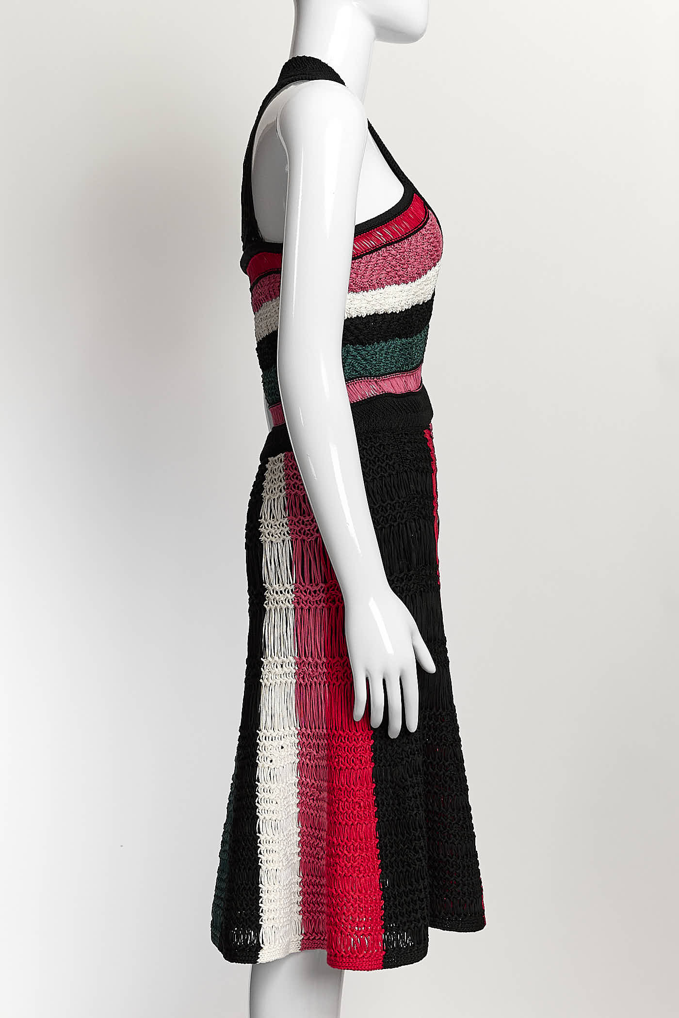 M Missoni Knit V-Neck Line Dress 44
