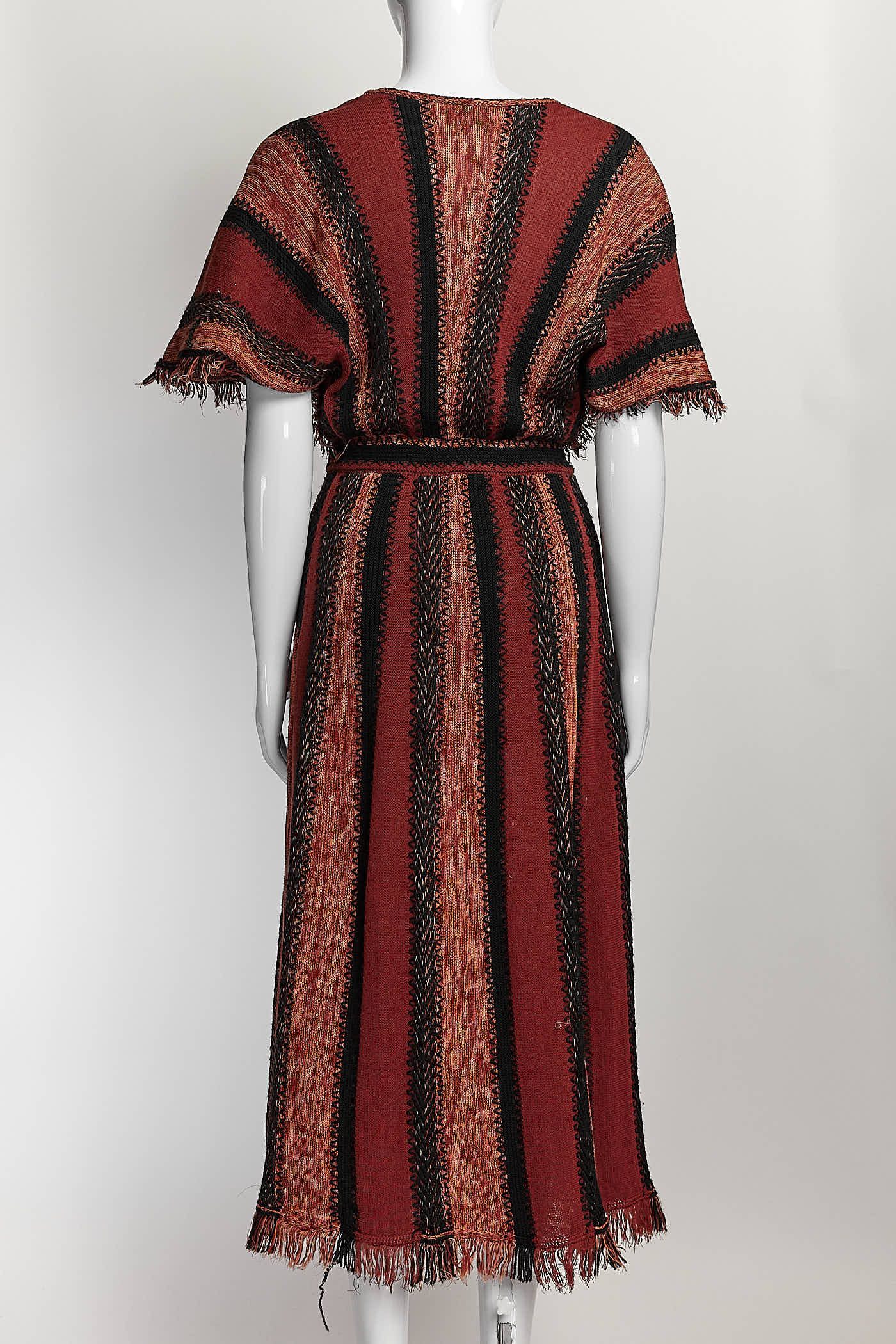 M Missoni Orange/Black Dress 38