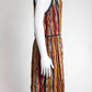 M Missoni Orange Striped Kint Sleeveless Dress 44