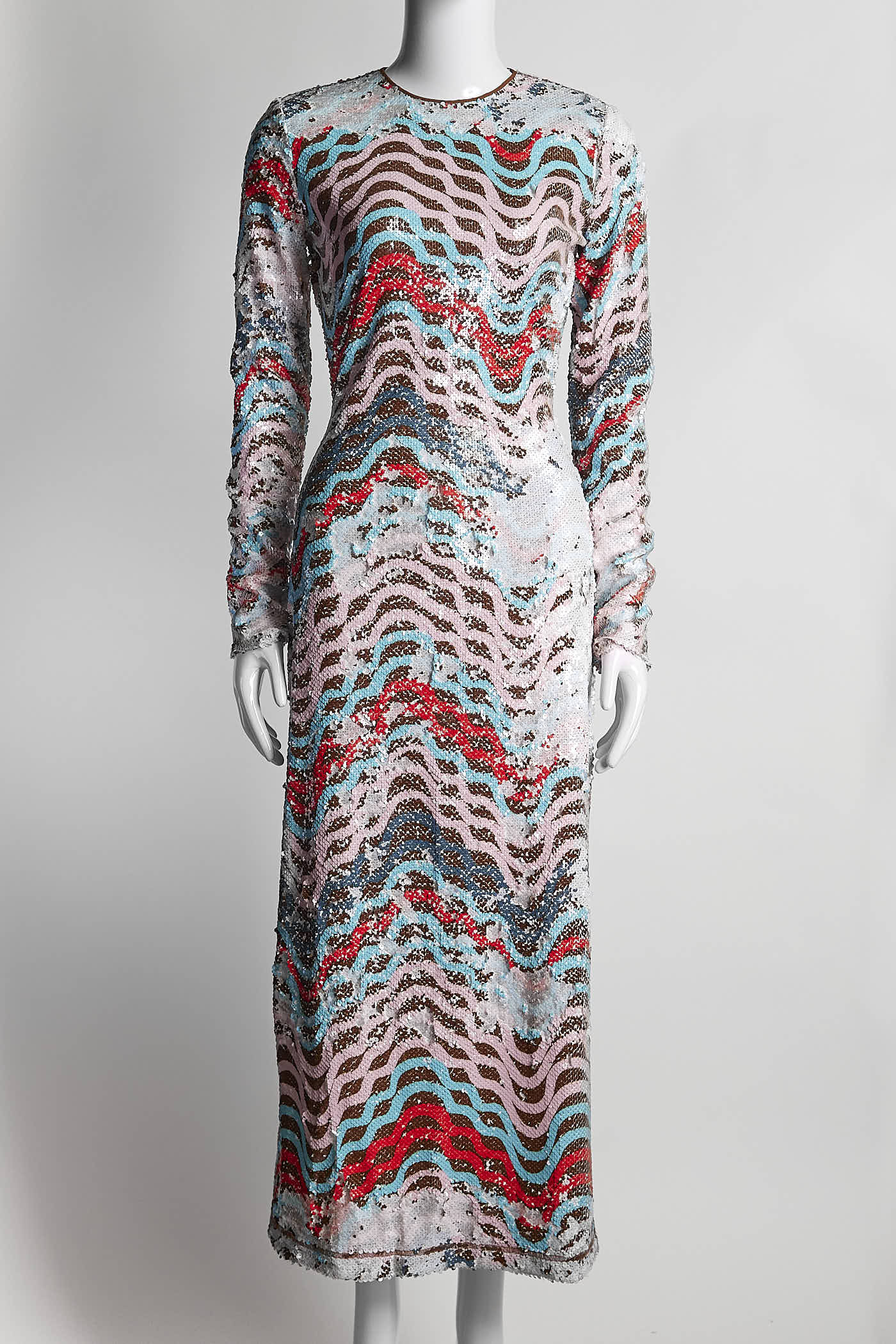 M Missoni Pink/Blue Sequin Dress S