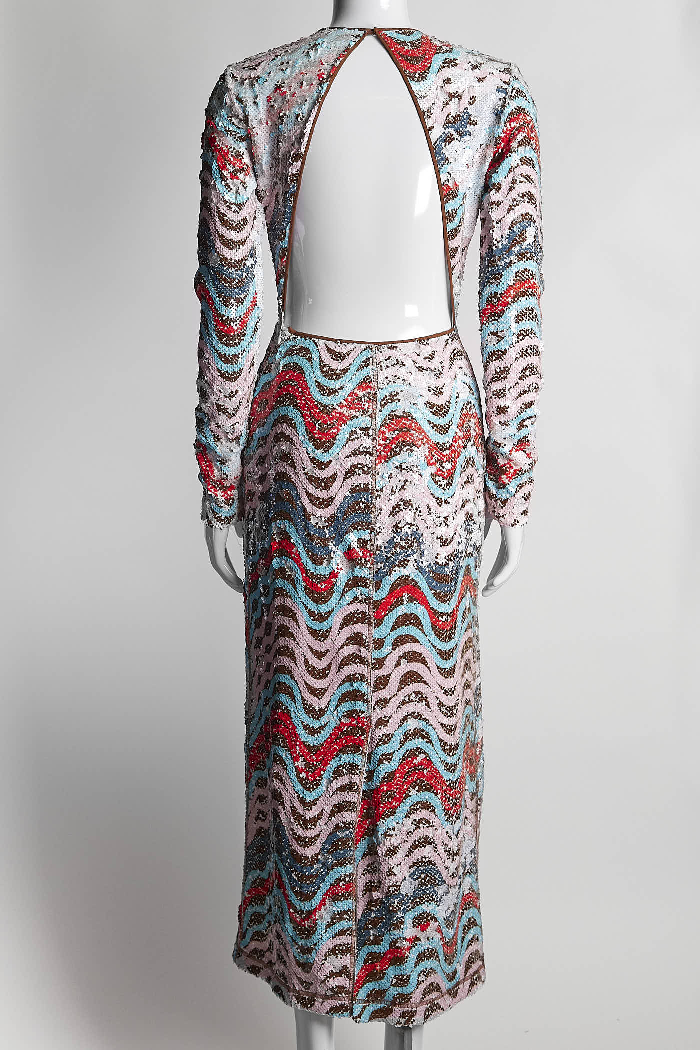 M Missoni Pink/Blue Sequin Dress S