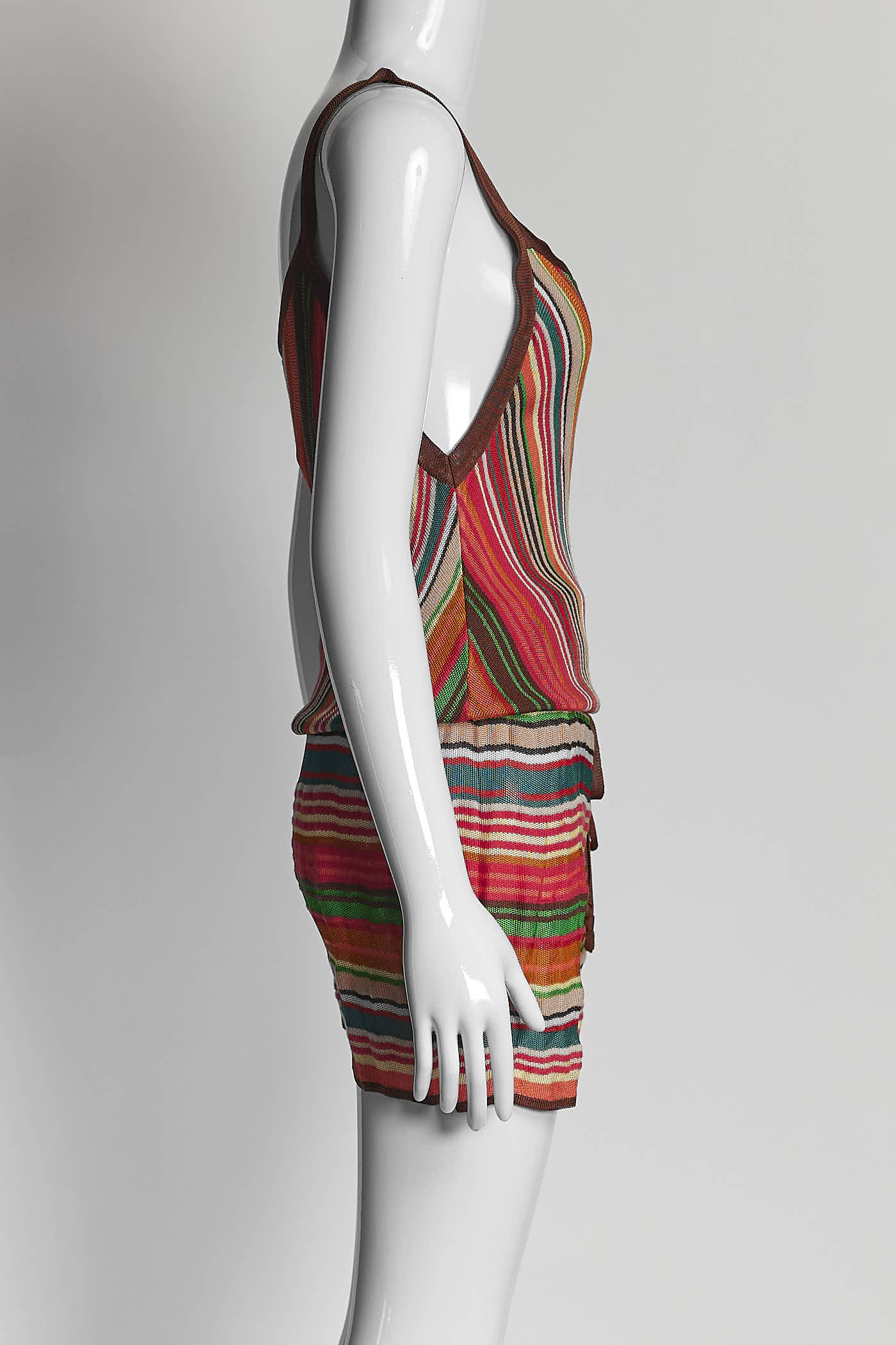 M Missoni Striped Scoop Neck Romper 48