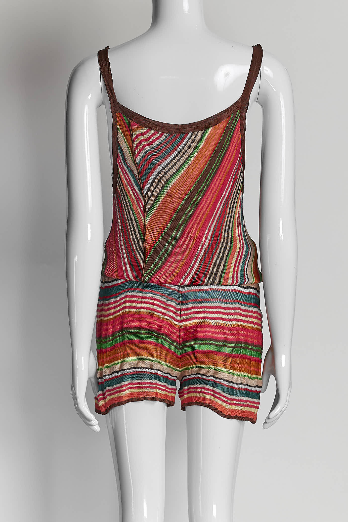 M Missoni Striped Scoop Neck Romper 48