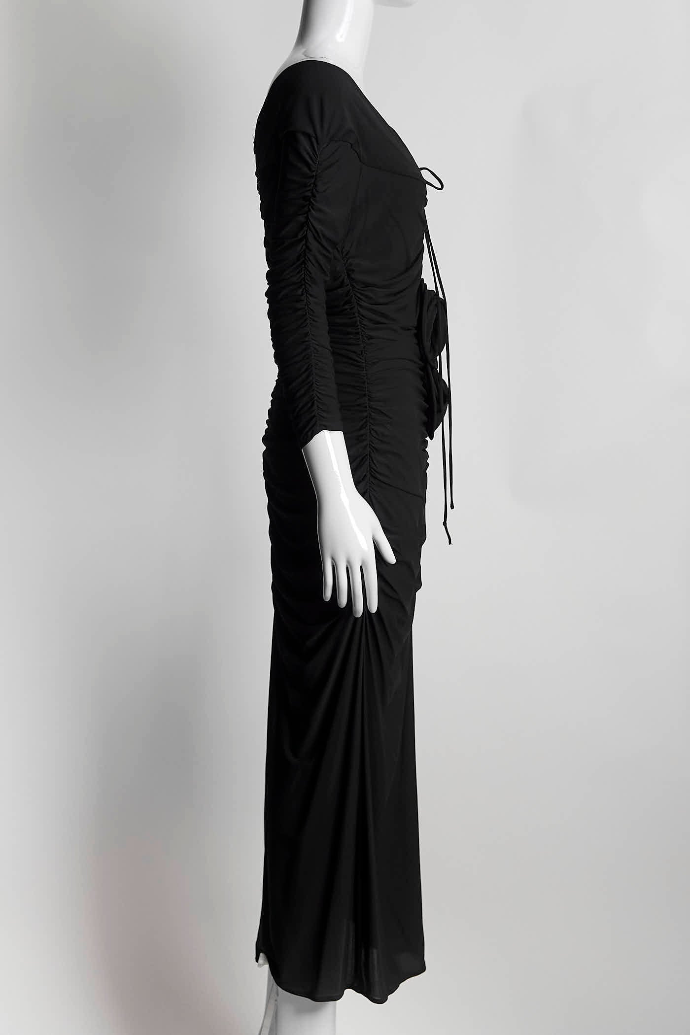 Magda Butrym Black Ruffled Dress