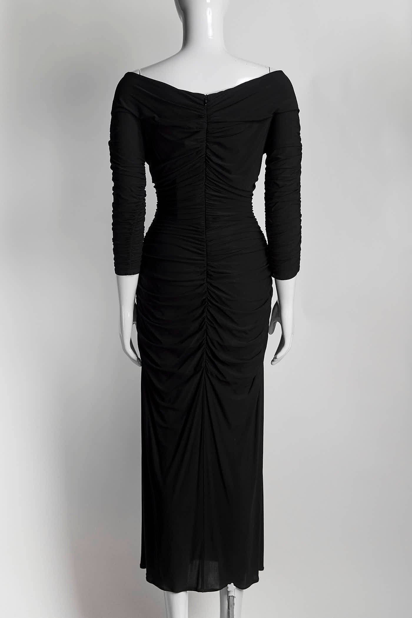 Magda Butrym Black Ruffled Dress