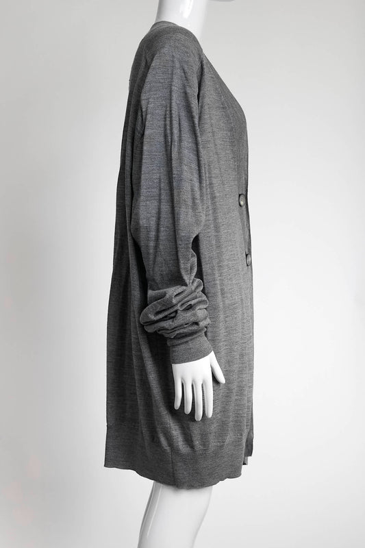 Maison Margiela Grey Wool Cardigan S