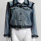 Marc Jacobs Shrunken Denim Pom Pom Jacket M
