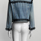 Marc Jacobs Shrunken Denim Pom Pom Jacket M
