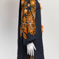 March 11 Navy Orange Embroidered  Dress XS