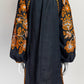 March 11 Navy Orange Embroidered  Dress XS