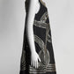 Marchesa Gold Embroidered Black Dress US4