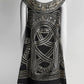 Marchesa Gold Embroidered Black Dress US4