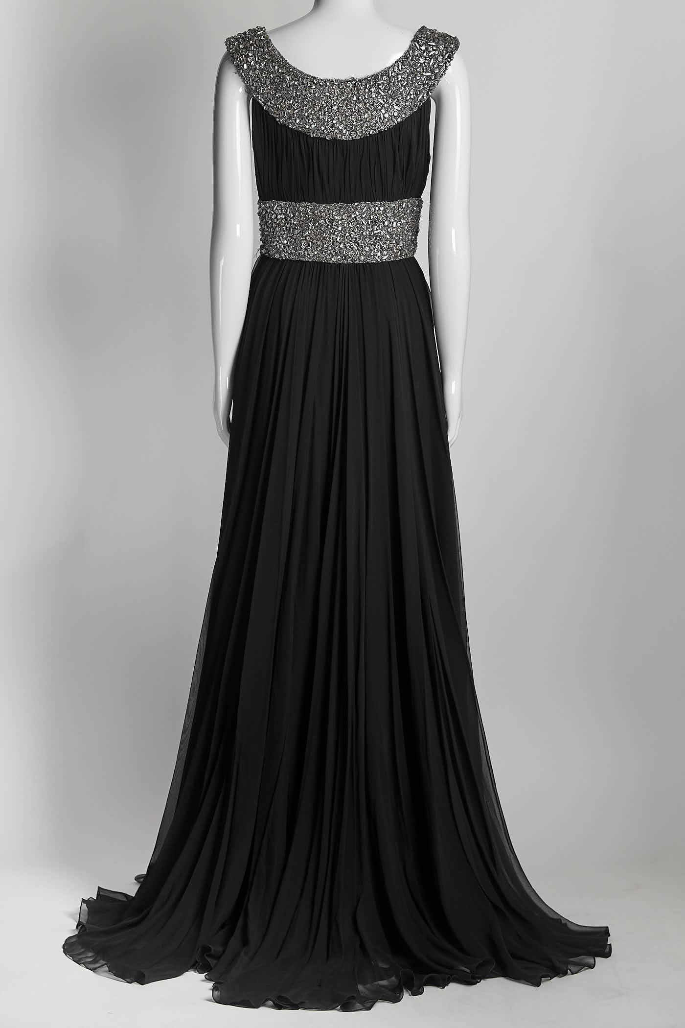 Marchesa Jewelled Silk Gown 8