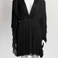 Maria Lucia Hohan Black Pleated Dress FR38