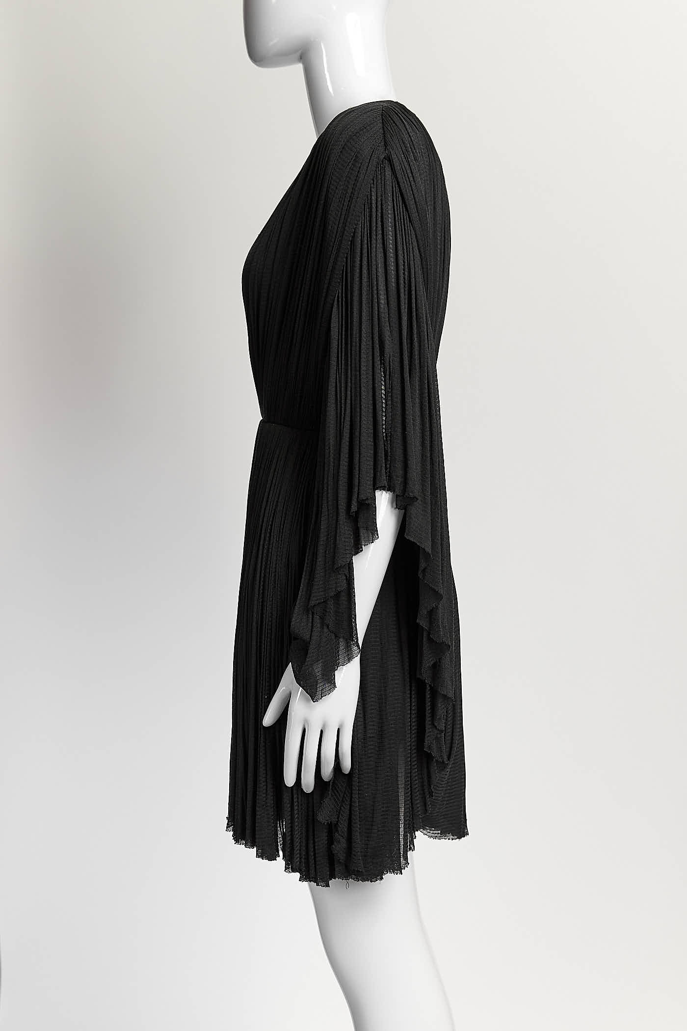 Maria Lucia Hohan Black Pleated Dress FR38