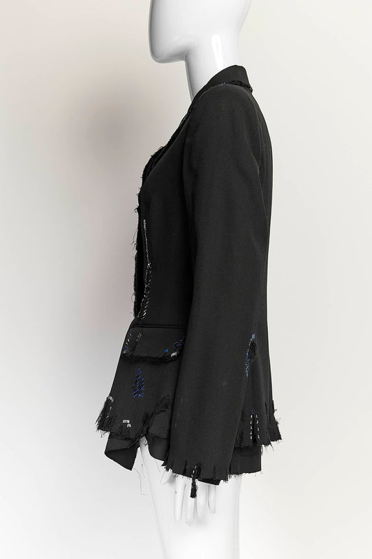Marni Distressed Single Breasted Blazer 40