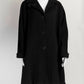 Max Mara Black Pea Coat IT 50