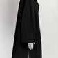 Max Mara Black Pea Coat IT 50