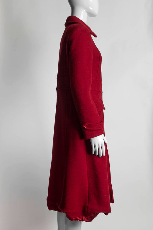 MaxMara Red Wool Coat 42